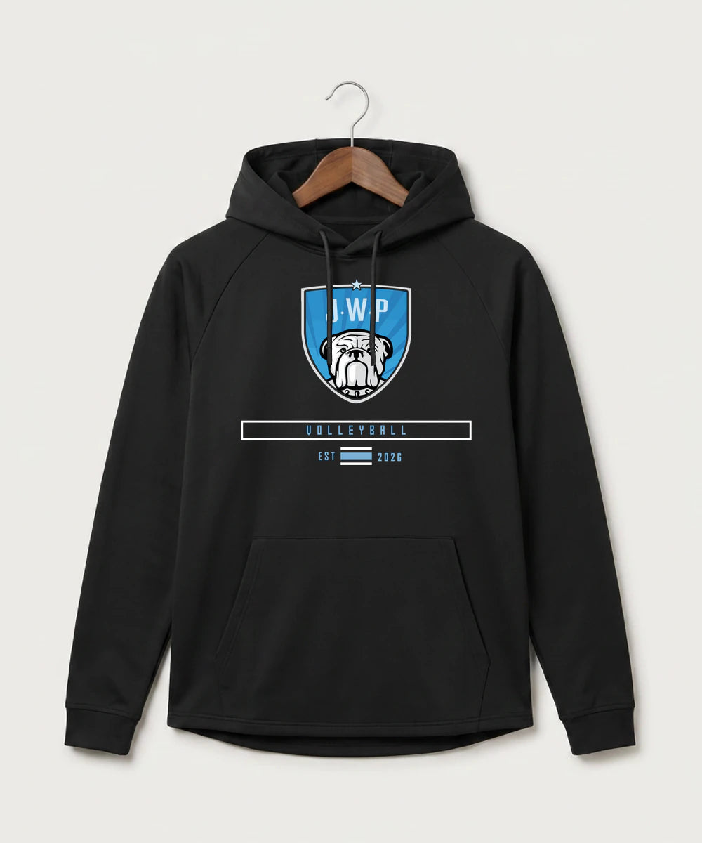 Janesville Waldorf Pemberton Volleyball (Girls) - Black Hoodie - Full Front