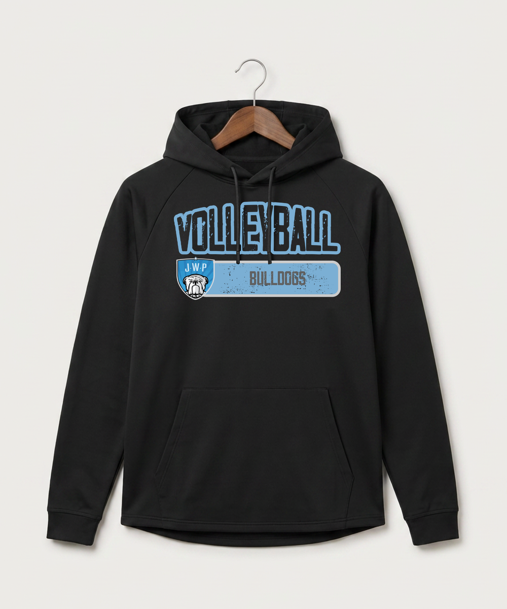 Janesville Waldorf Pemberton Volleyball (Girls) - Black Hoodie - Full Front