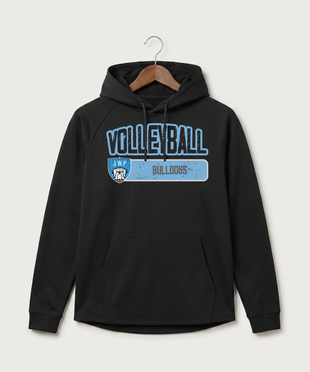 Janesville Waldorf Pemberton Volleyball (Girls) - Black Hoodie - Full Front