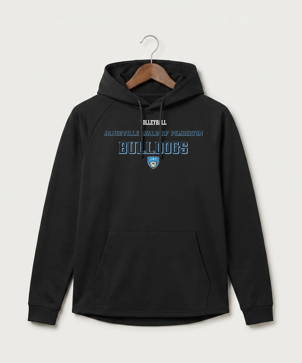 Janesville Waldorf Pemberton Volleyball (Girls) - Black Hoodie - Full Front