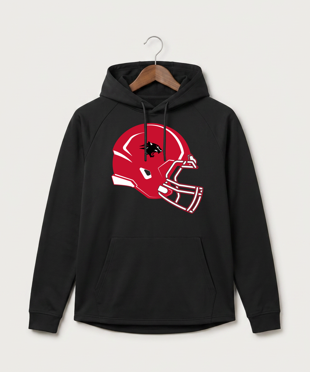 Nrheg Panthers High School Football (Boys) - Black Hoodie - Full Front