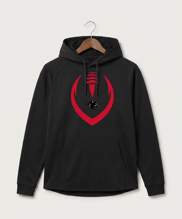 Nrheg Panthers High School Football (Boys) - Black Hoodie - Full Front