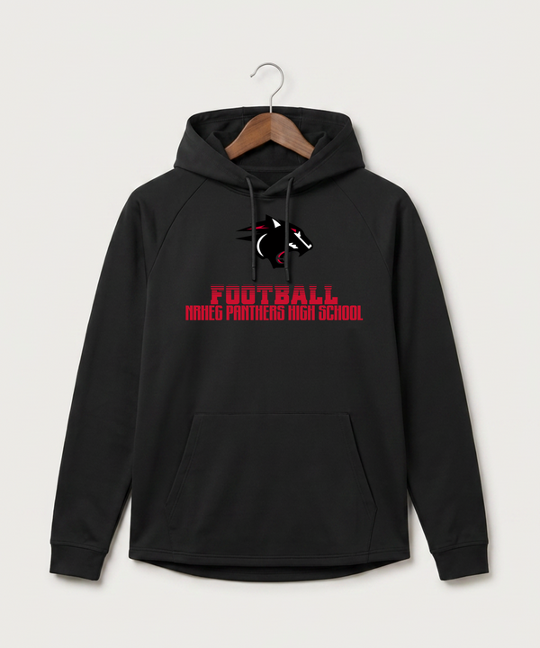 Nrheg Panthers High School Football (Boys) - Black Hoodie - Full Front