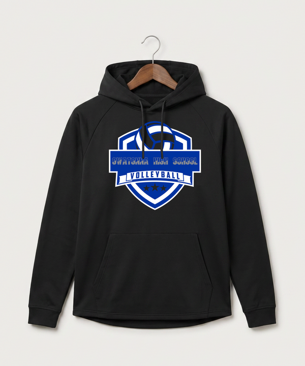 Owatonna High School Volleyball (Girls) - Black Hoodie - Full Front