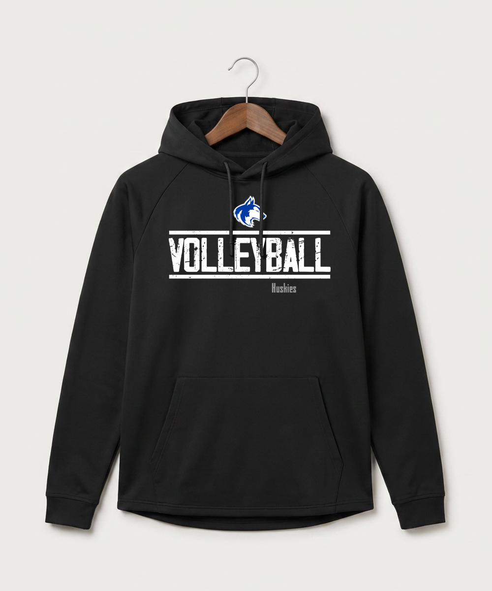 Owatonna High School Volleyball (Girls) - Black Hoodie - Full Front