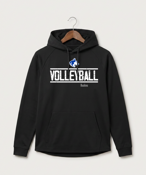 Owatonna High School Volleyball (Girls) - Black Hoodie - Full Front