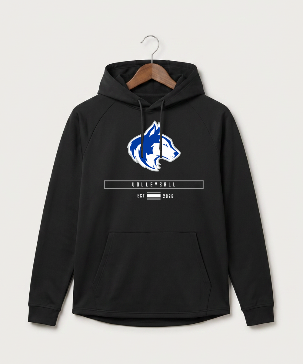 Owatonna High School Volleyball (Girls) - Black Hoodie - Full Front