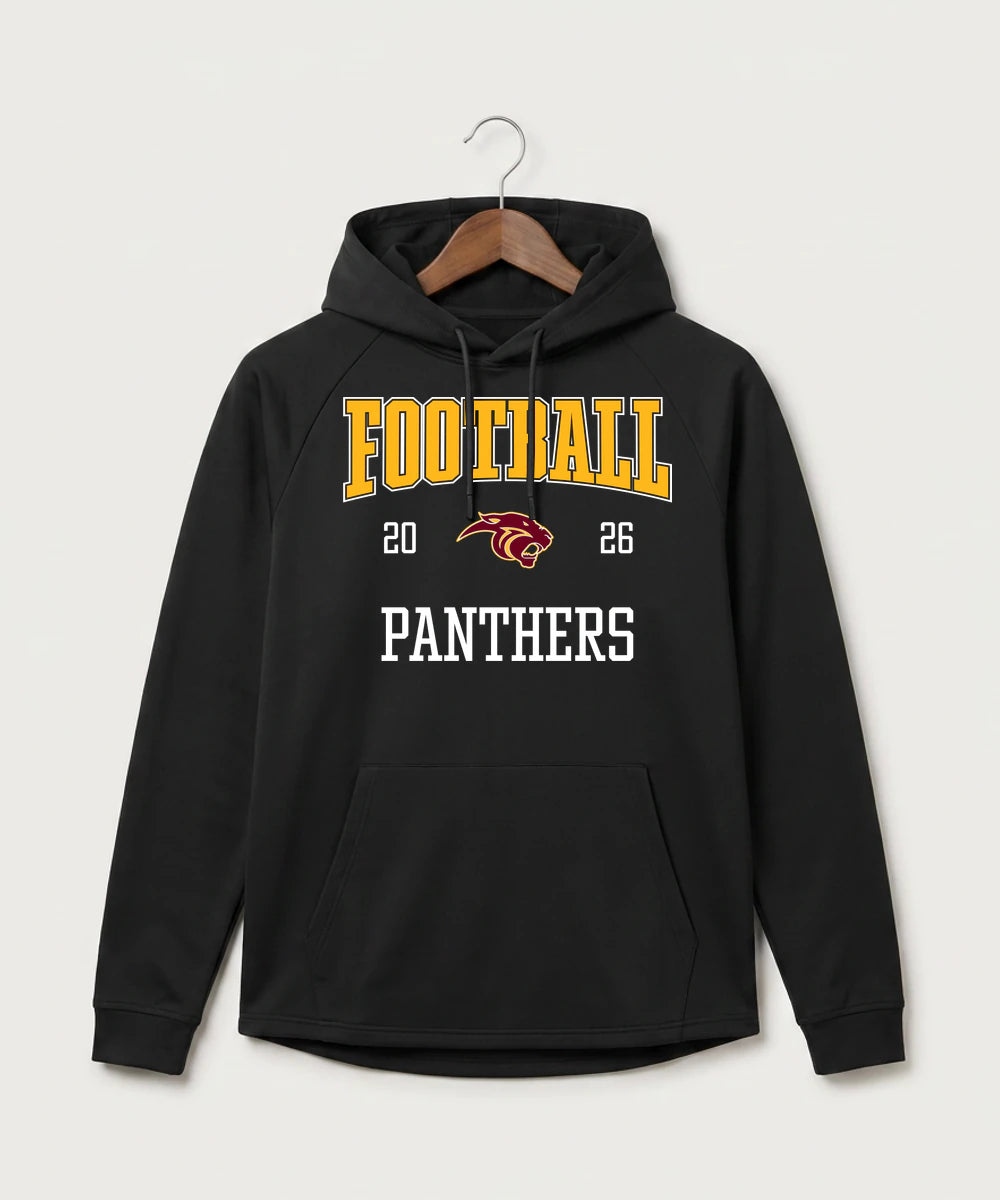 Pine Island High School Football (Boys) - Black Hoodie - Full Front