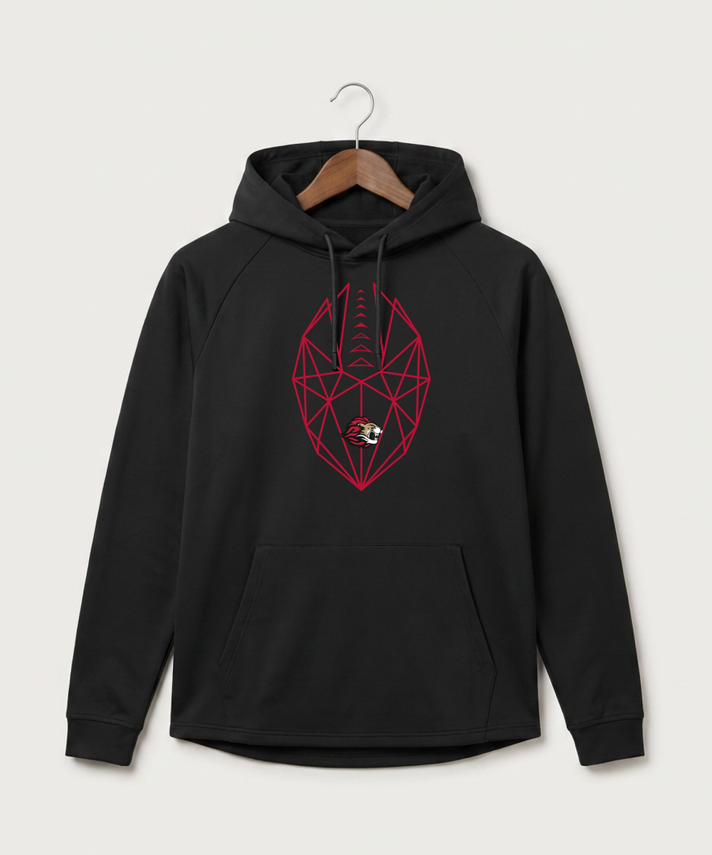 Spring Grove High School Football (Boys) - Black Hoodie - Full Front