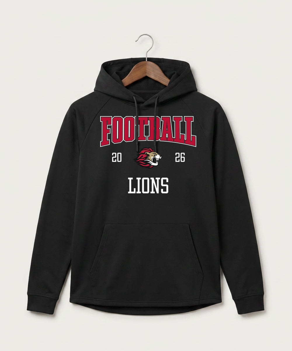Spring Grove High School Football (Boys) - Black Hoodie - Full Front