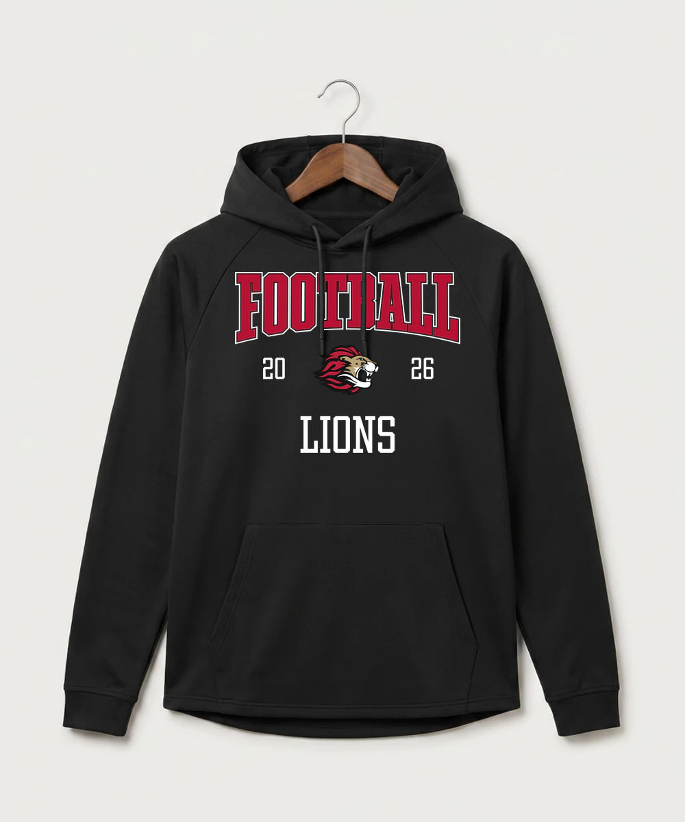 Spring Grove High School Football (Boys) - Black Hoodie - Full Front