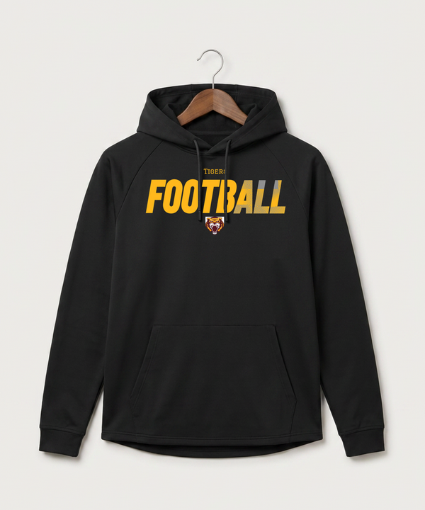 Stewartville High School Football (Boys) - Black Hoodie - Full Front