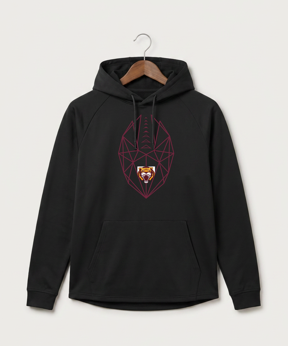 Stewartville High School Football (Boys) - Black Hoodie - Full Front