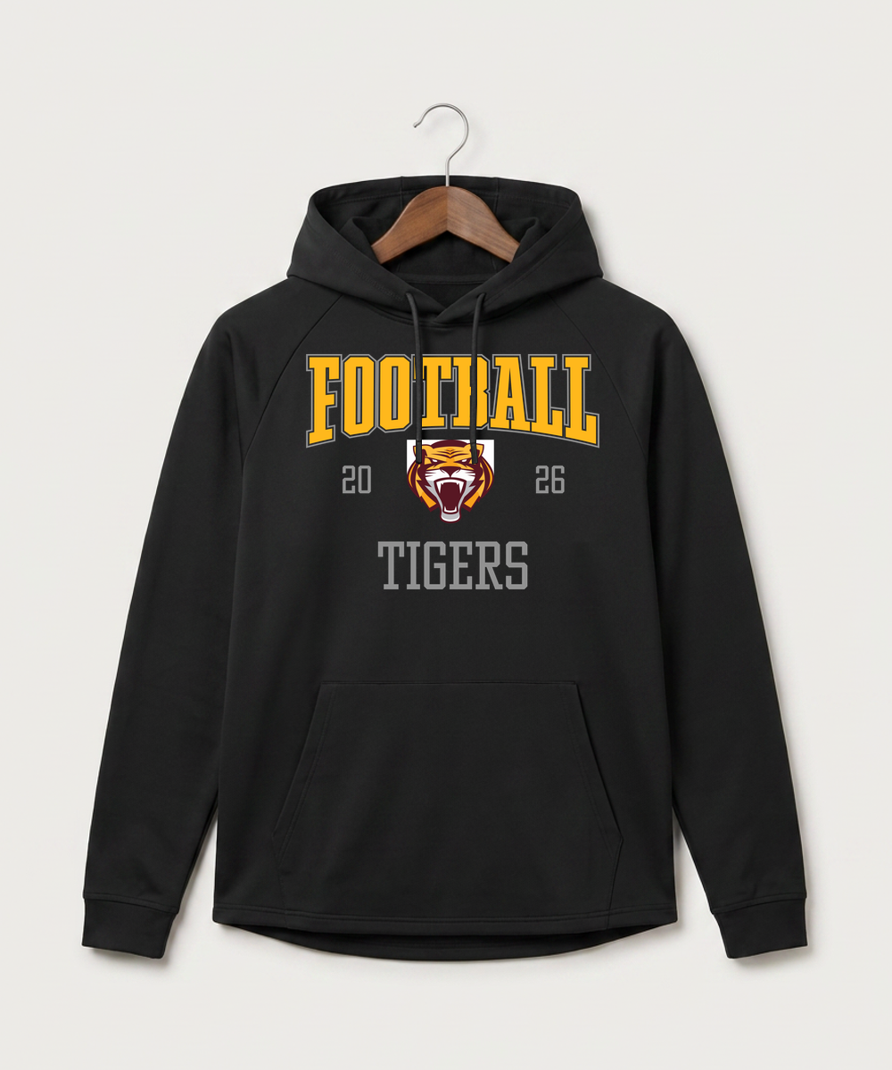 Stewartville High School Football (Boys) - Black Hoodie - Full Front