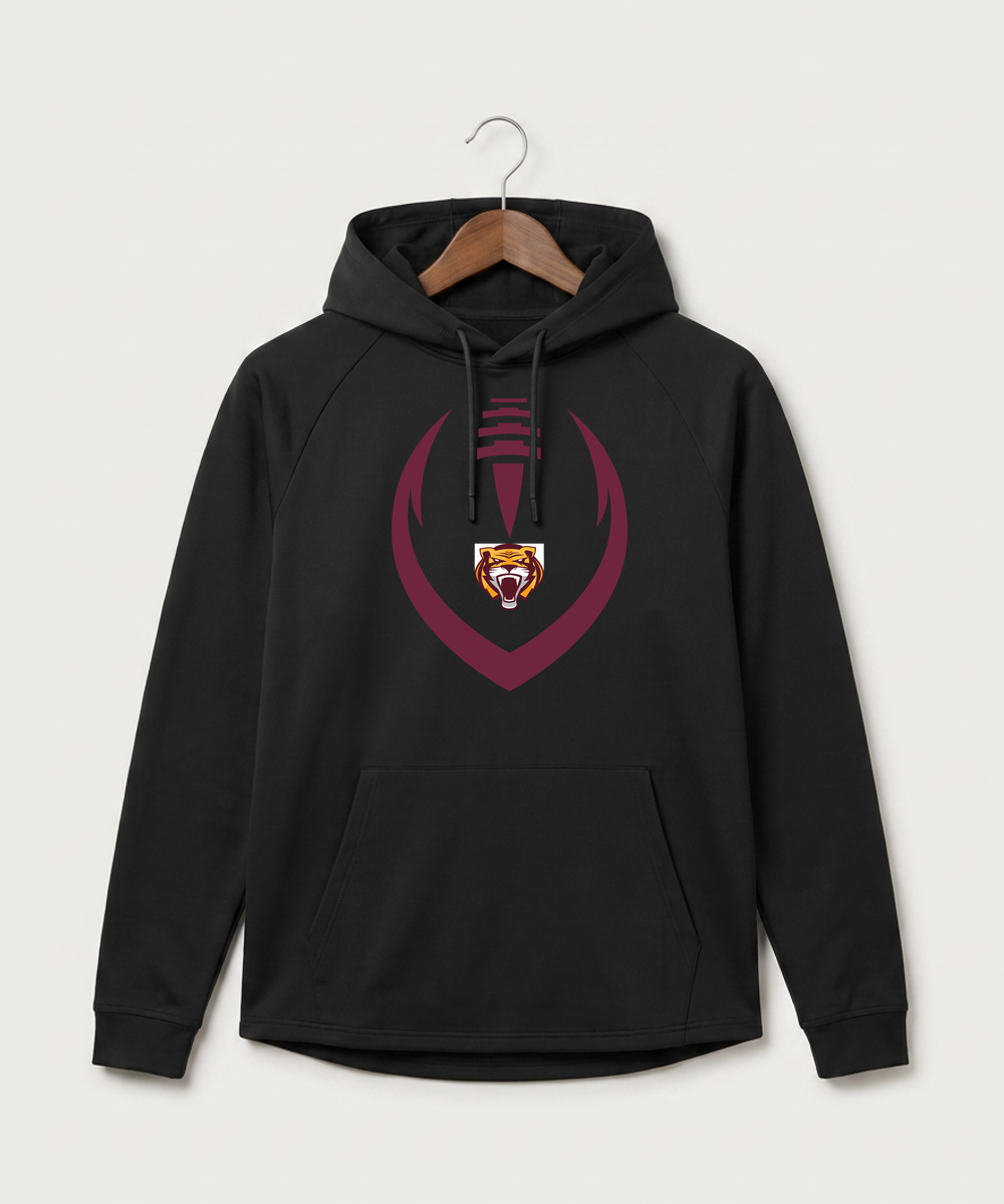 Stewartville High School Football (Boys) - Black Hoodie - Full Front