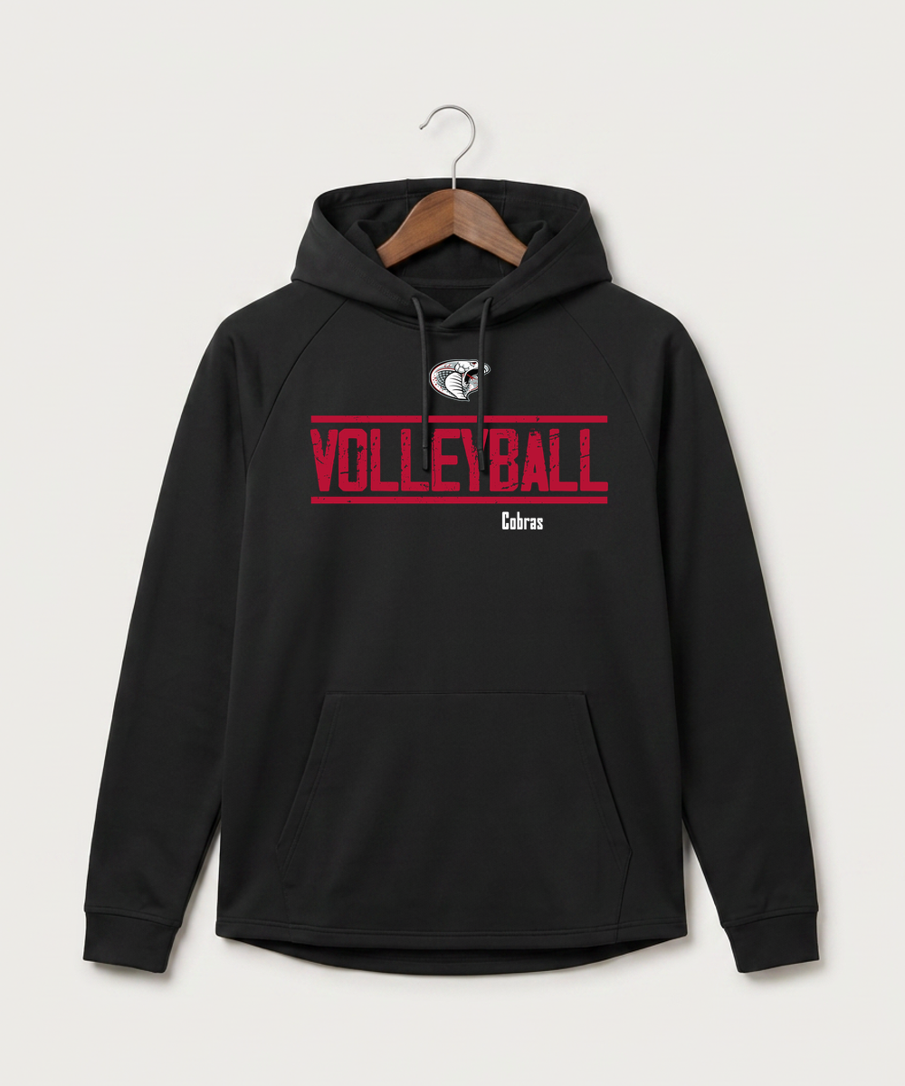 Triton High School Volleyball (Girls) - Black Hoodie - Full Front