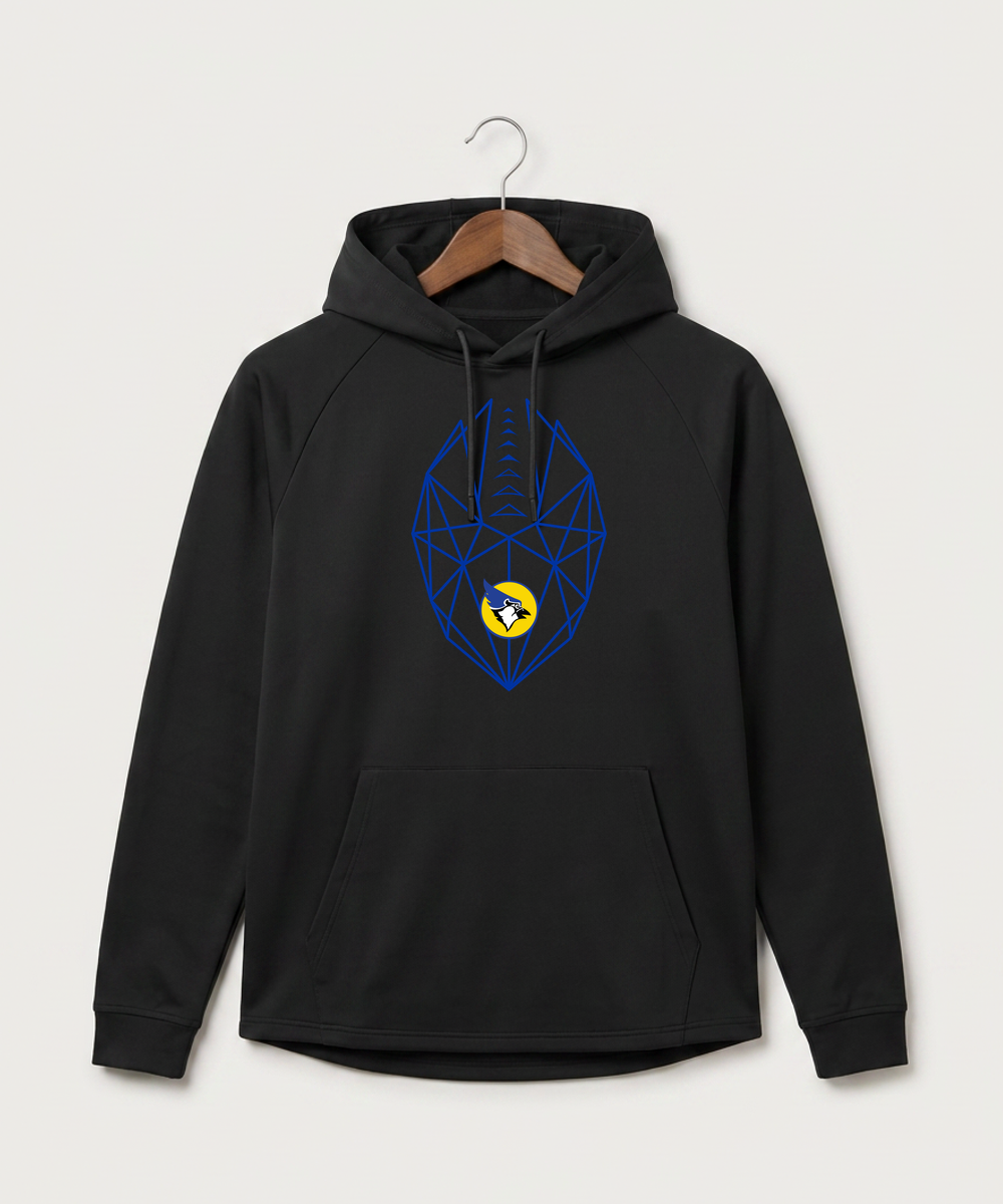 Waseca High School Football (Boys) - Black Hoodie - Full Front