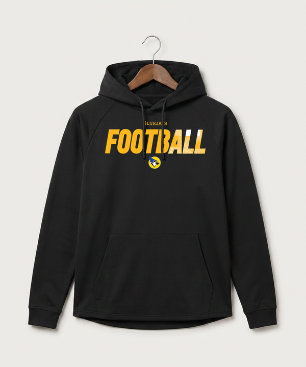 Waseca High School Football (Boys) - Black Hoodie - Full Front