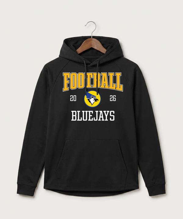Waseca High School Football (Boys) - Black Hoodie - Full Front