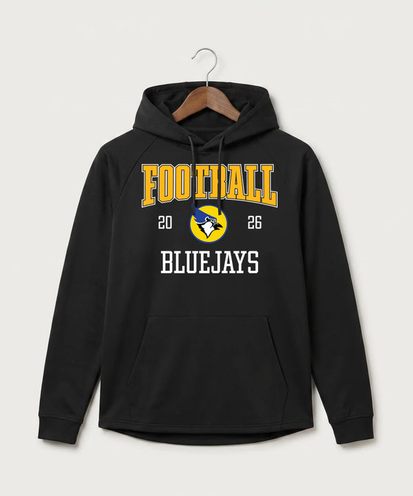 Waseca High School Football (Boys) - Black Hoodie - Full Front