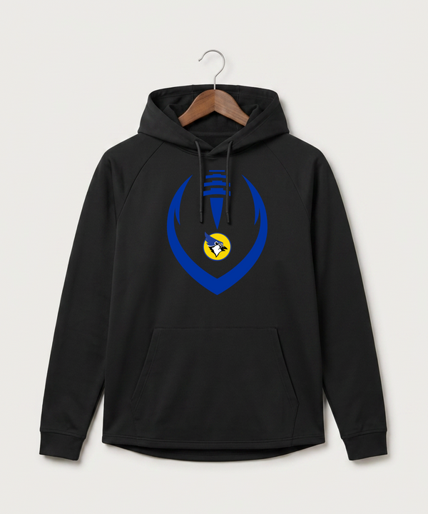 Waseca High School Football (Boys) - Black Hoodie - Full Front