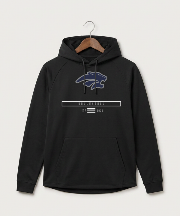 Zumbrota Mazeppa High School Volleyball (Girls) - Black Hoodie - Full Front