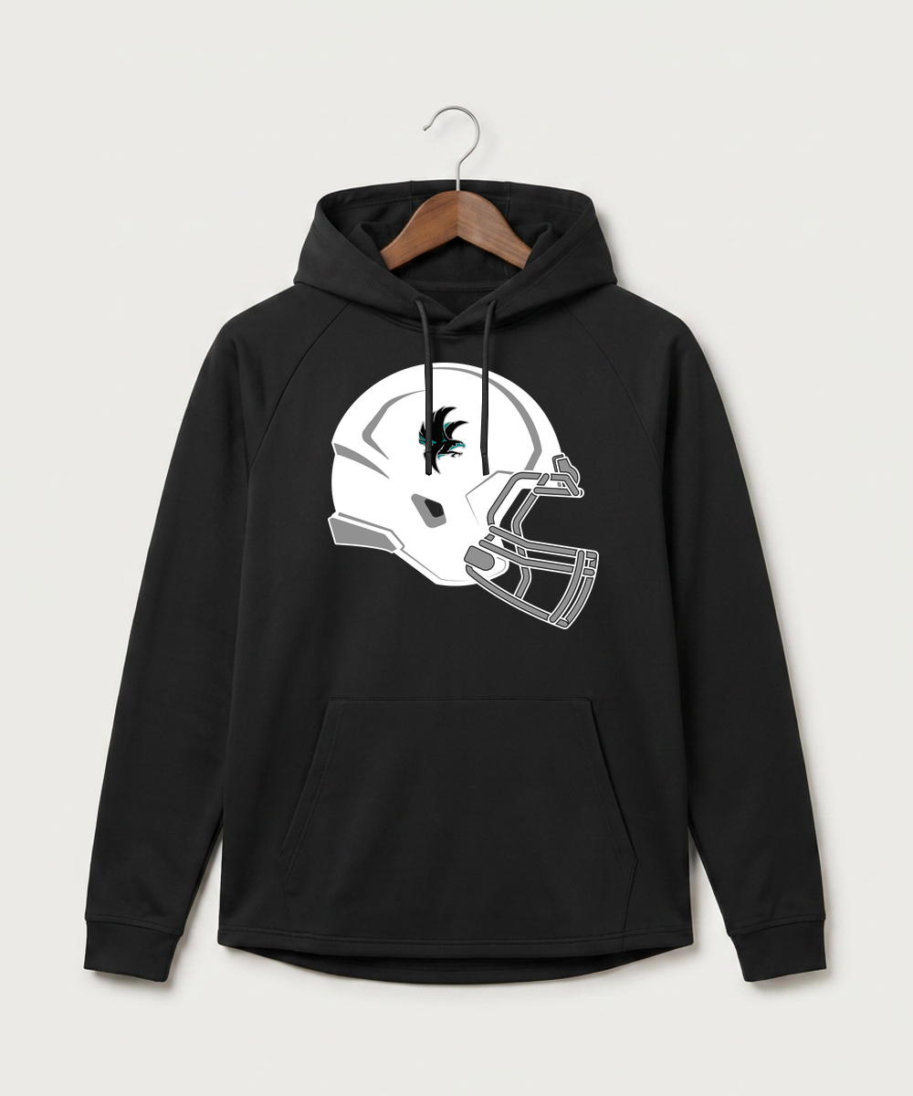 Alden-Conger-Glenville Emmons High School Football (Boys) - Black Hoodie - Full Front