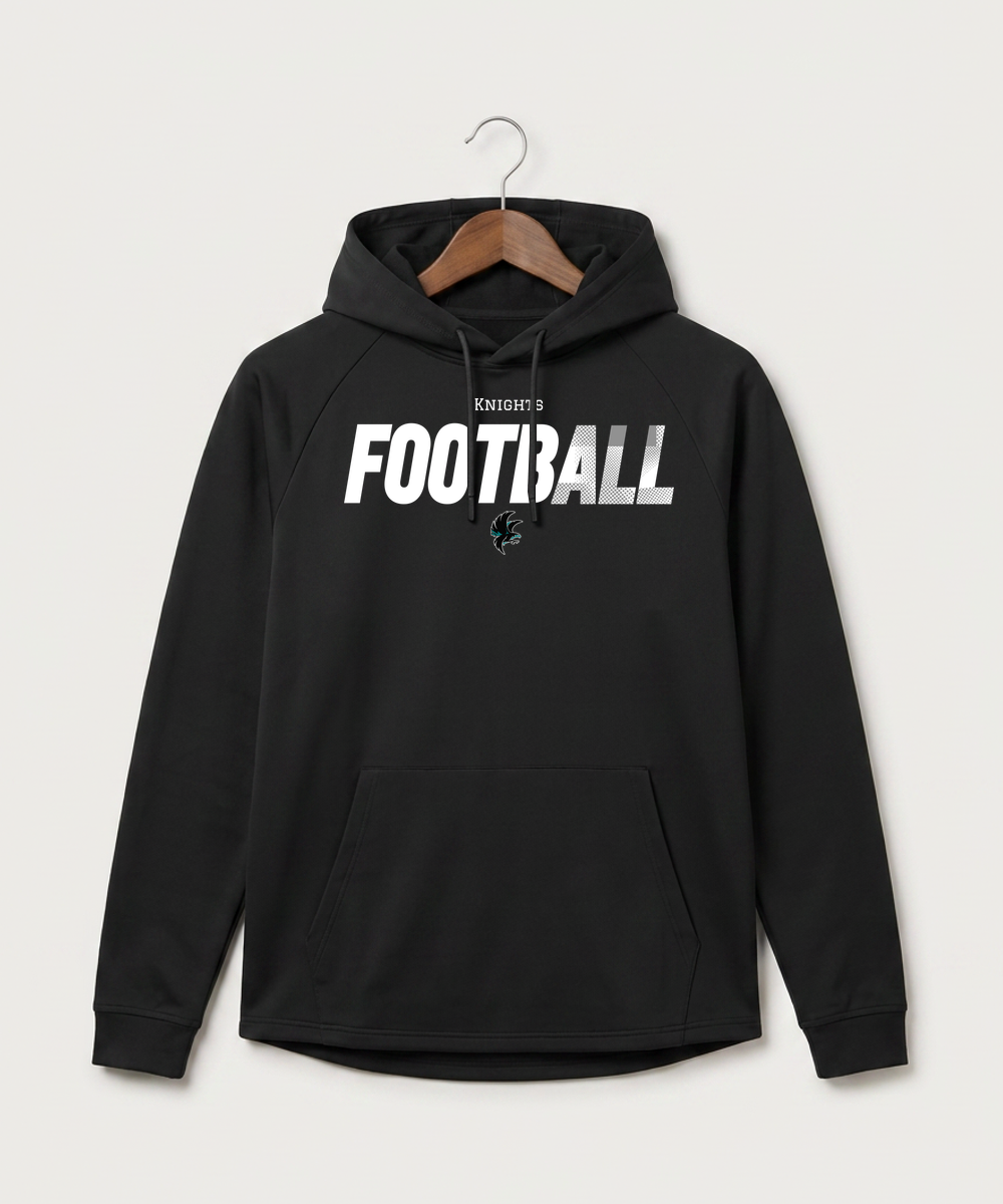 Alden-Conger-Glenville Emmons High School Football (Boys) - Black Hoodie - Full Front