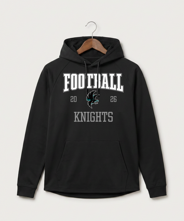 Alden-Conger-Glenville Emmons High School Football (Boys) - Black Hoodie - Full Front