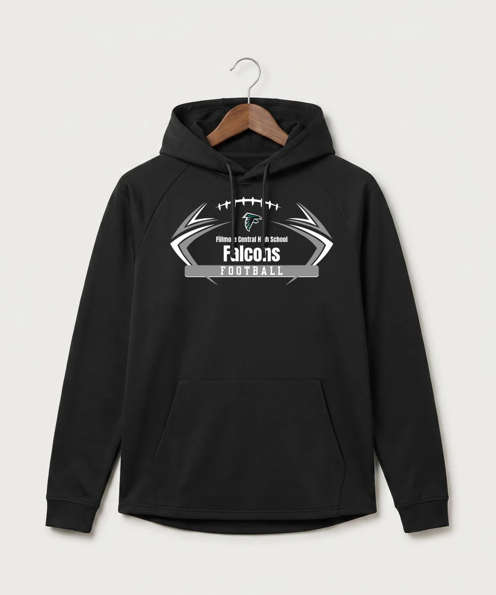 Fillmore Central High School Football (Boys) - Black Hoodie - Full Front