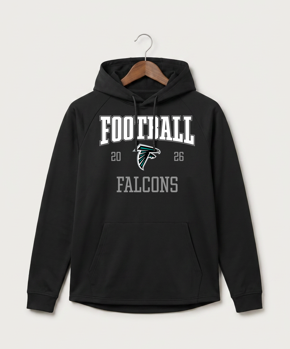 Fillmore Central High School Football (Boys) - Black Hoodie - Full Front