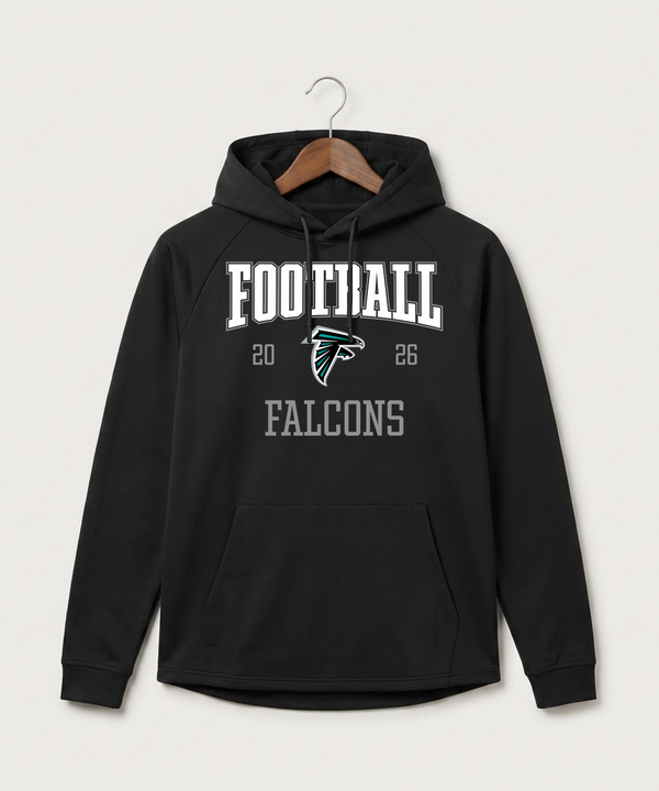 Fillmore Central High School Football (Boys) - Black Hoodie - Full Front