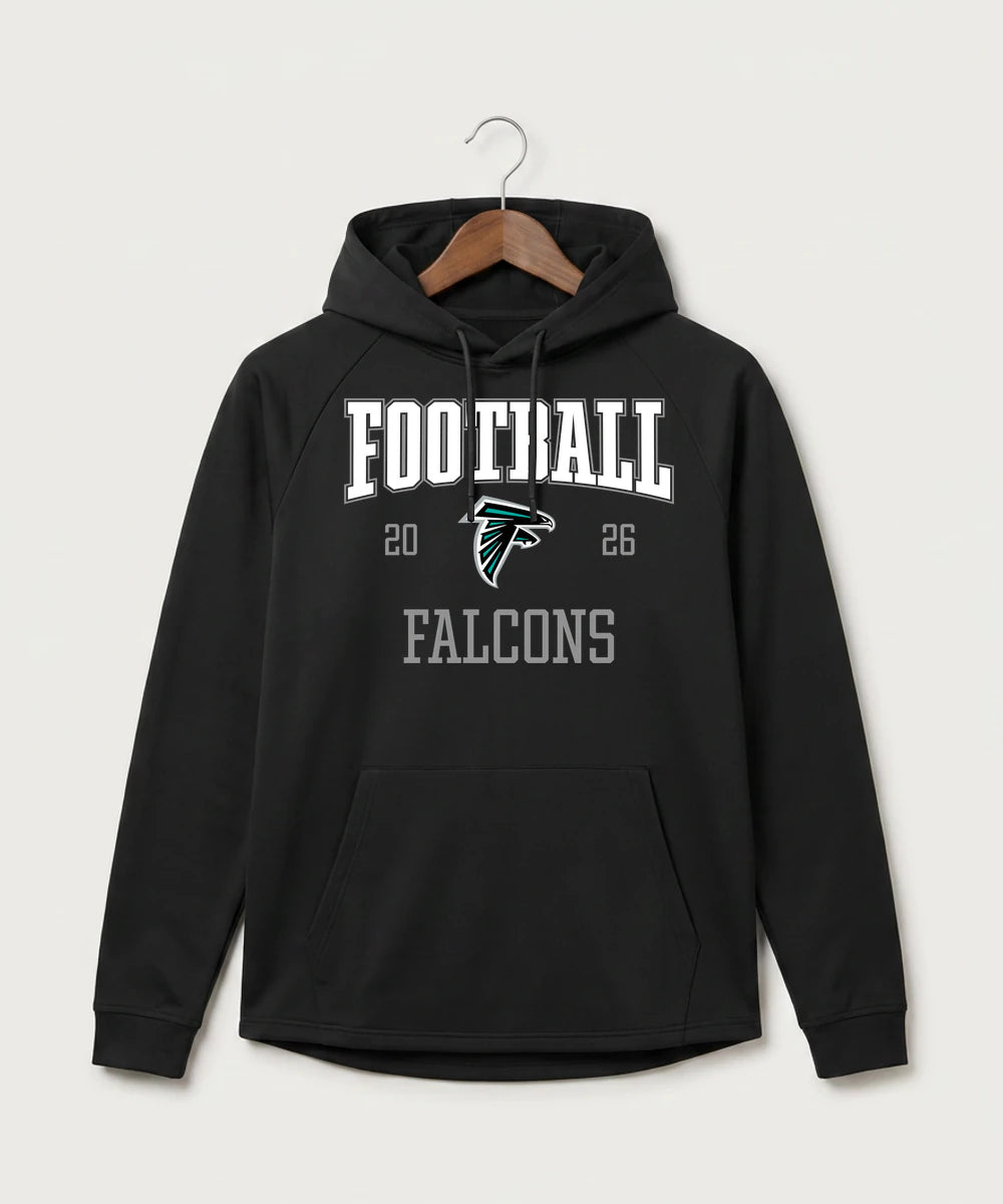 Fillmore Central High School Football (Boys) - Black Hoodie - Full Front