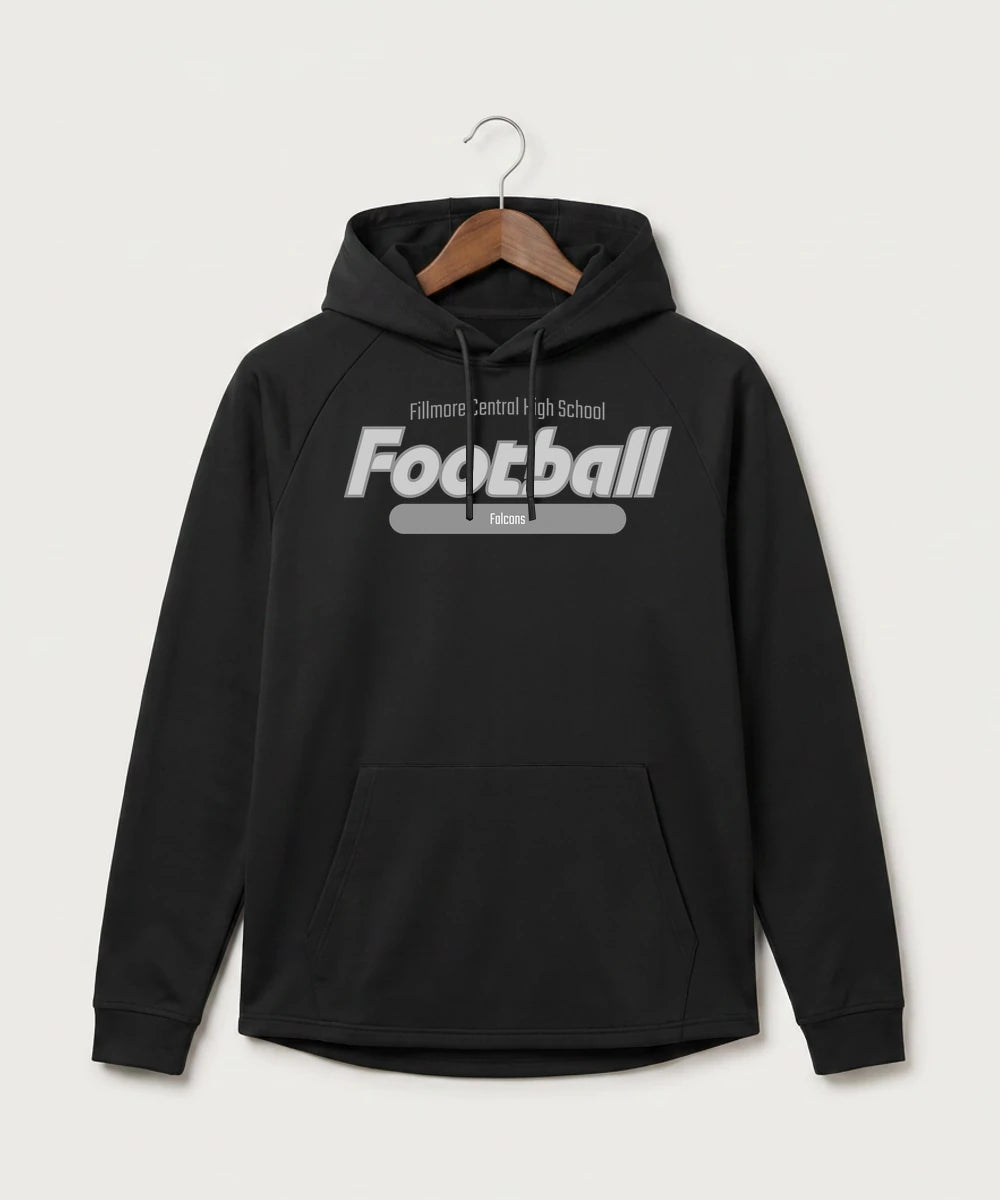 Fillmore Central High School Football (Boys) - Black Hoodie - Full Front