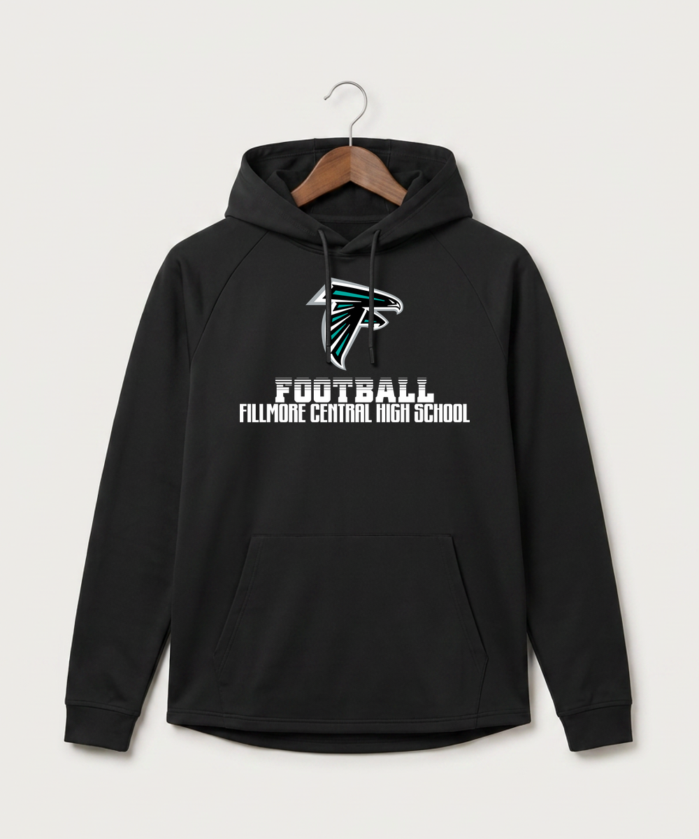 Fillmore Central High School Football (Boys) - Black Hoodie - Full Front