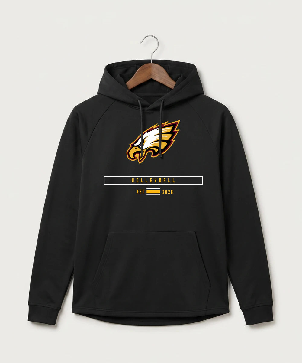 Dover-Eyota High School Volleyball (Girls) - Black Hoodie - Full Front