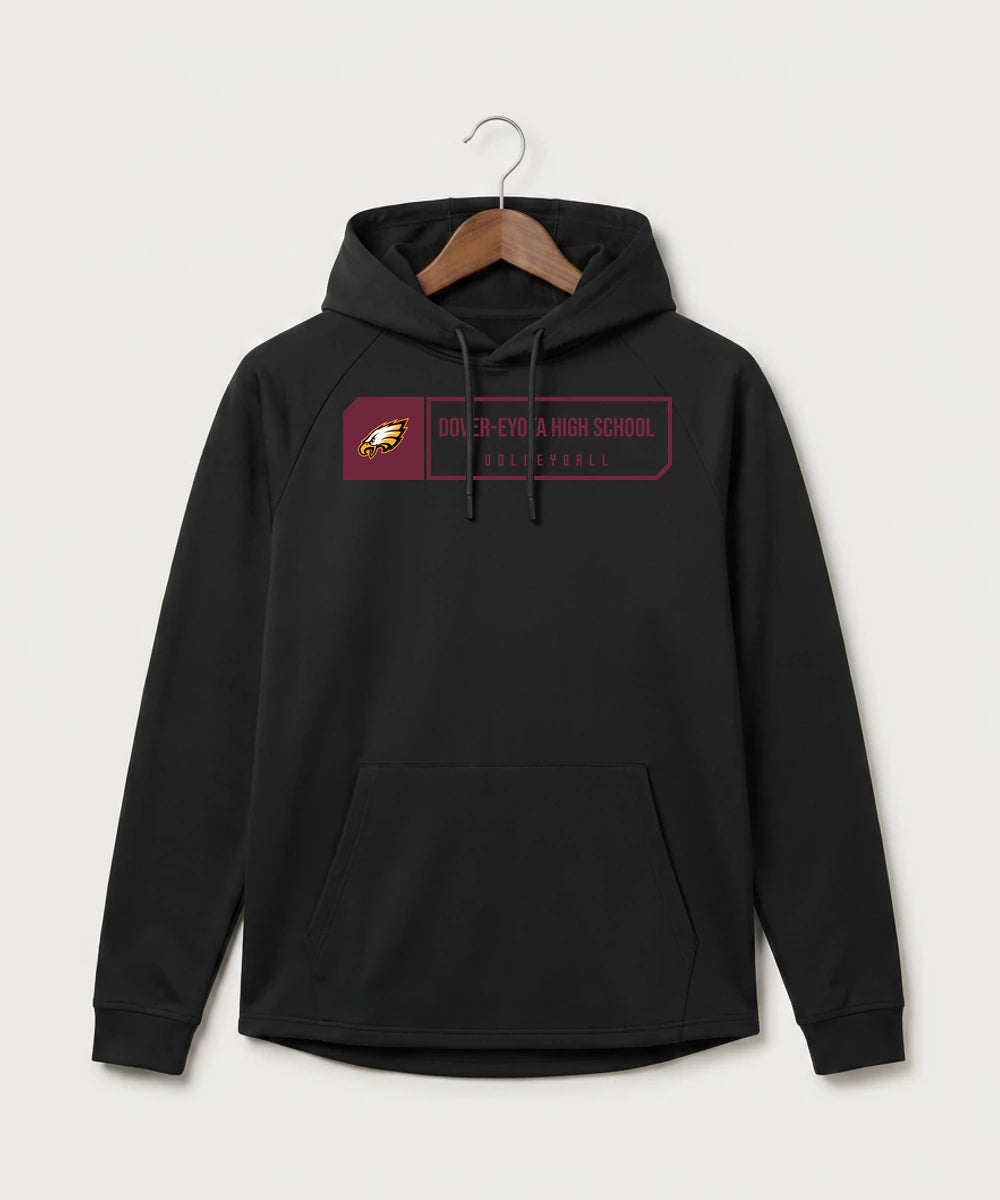 Dover-Eyota High School Volleyball (Girls) - Black Hoodie - Full Front