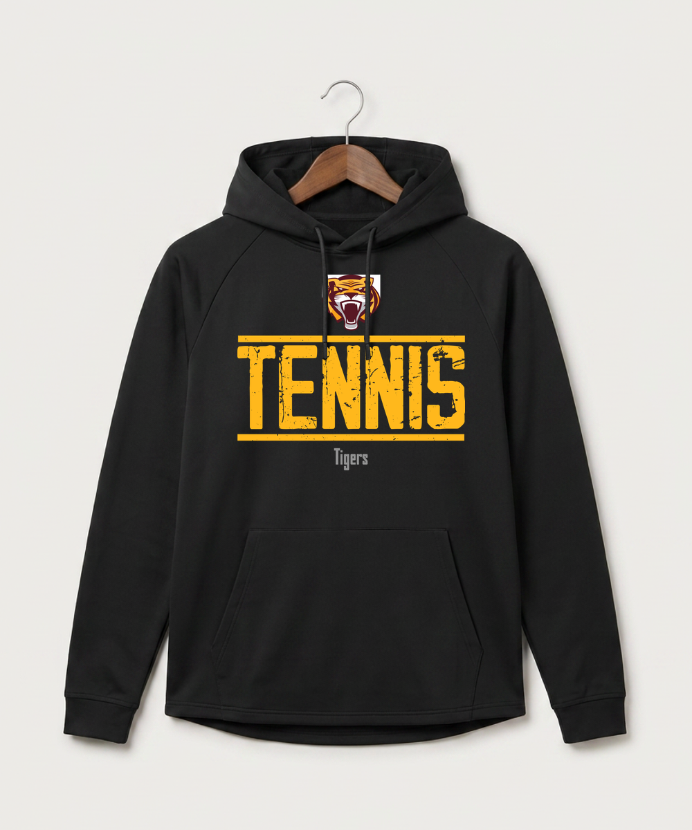 Stewartville High School Tennis (Coed) - Black Hoodie - Full Front