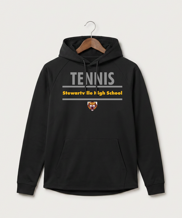 Stewartville High School Tennis (Coed) - Black Hoodie - Full Front