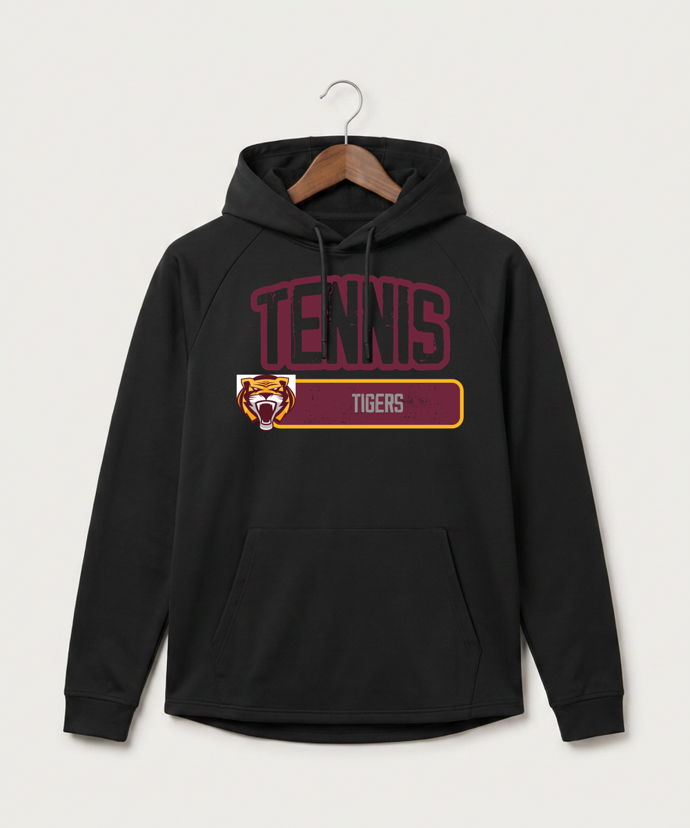 Stewartville High School Tennis (Coed) - Black Hoodie - Full Front