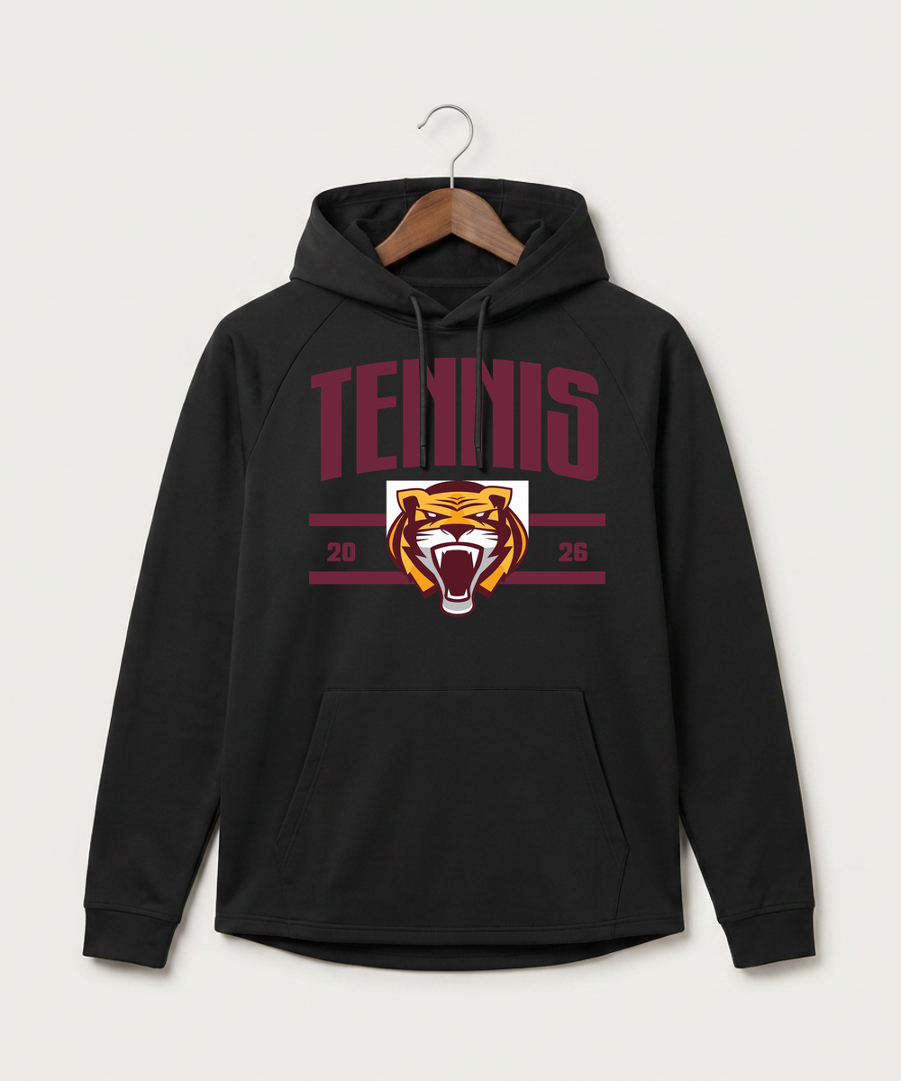 Stewartville High School Tennis (Coed) - Black Hoodie - Full Front