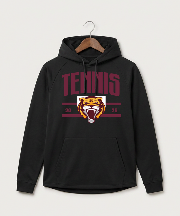 Stewartville High School Tennis (Coed) - Black Hoodie - Full Front