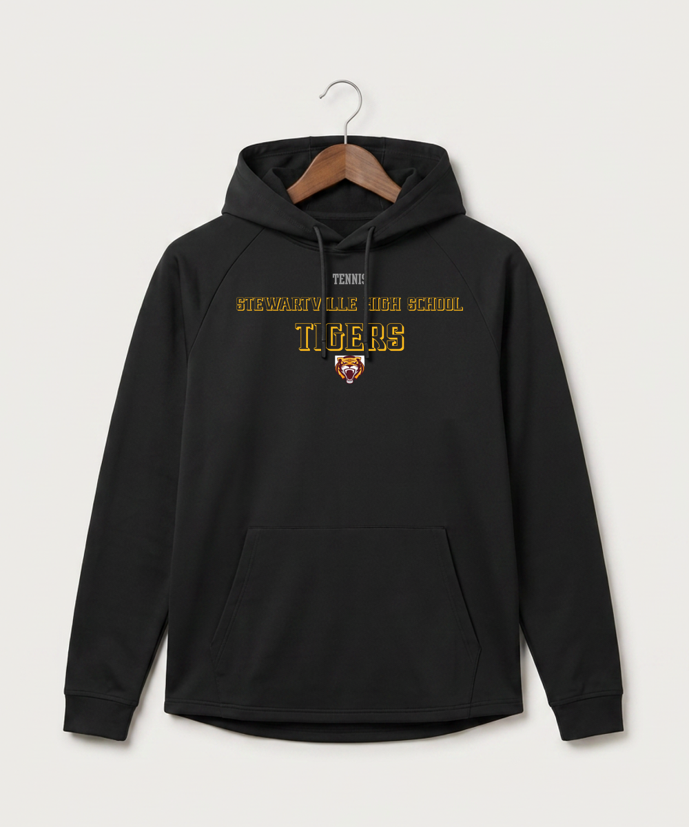 Stewartville High School Tennis (Coed) - Black Hoodie - Full Front