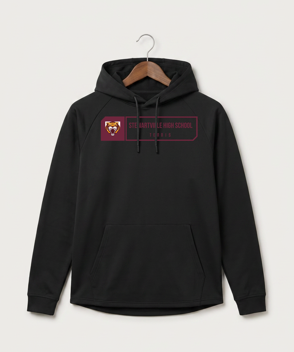 Stewartville High School Tennis (Coed) - Black Hoodie - Full Front
