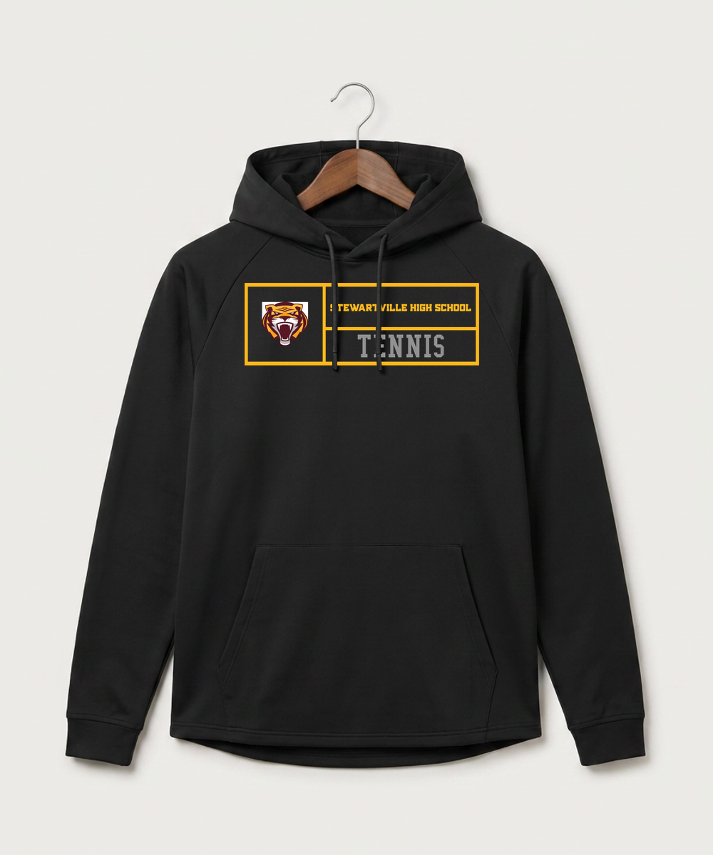 Stewartville High School Tennis (Coed) - Black Hoodie - Full Front