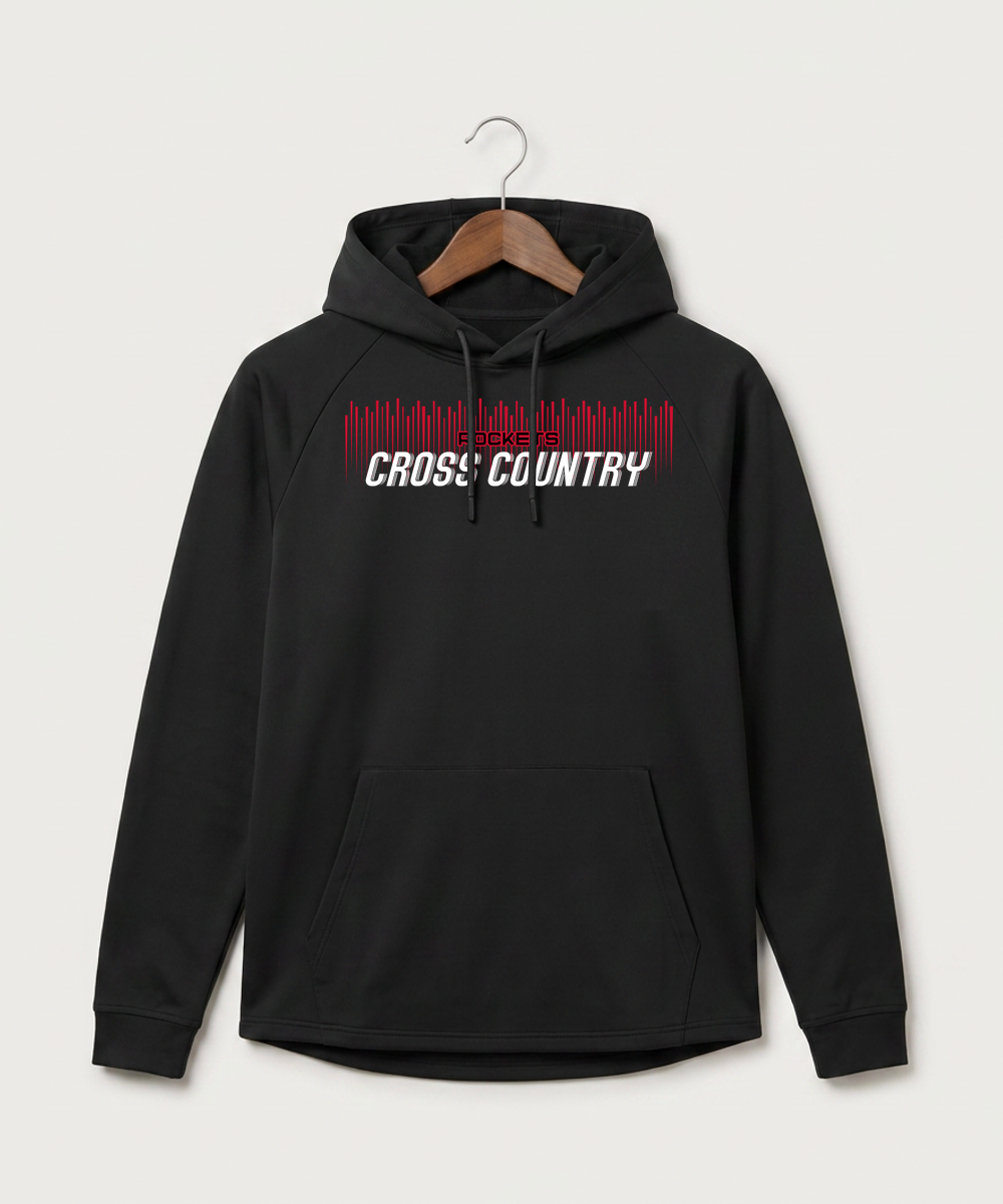 John Marshall High School Cross Country (Coed) - Black Hoodie - Full Front