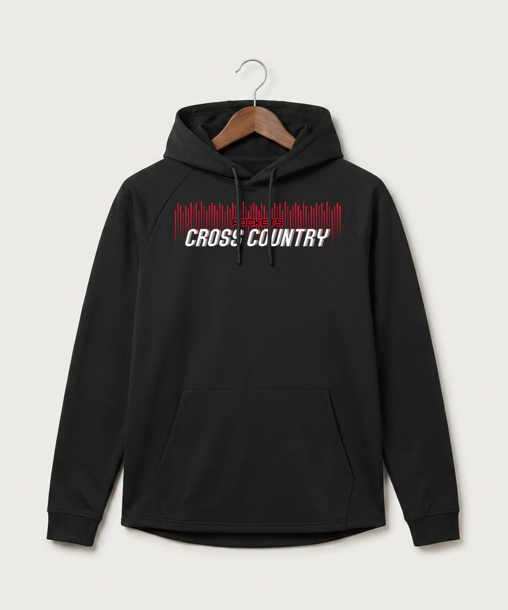 John Marshall High School Cross Country (Coed) - Black Hoodie - Full Front