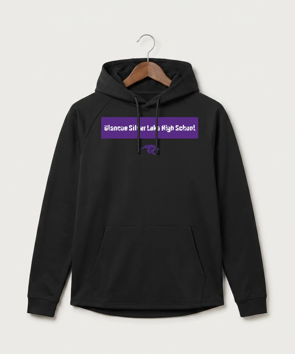 Glencoe Silver Lake High School Athletics - Black Hoodie - Full Front