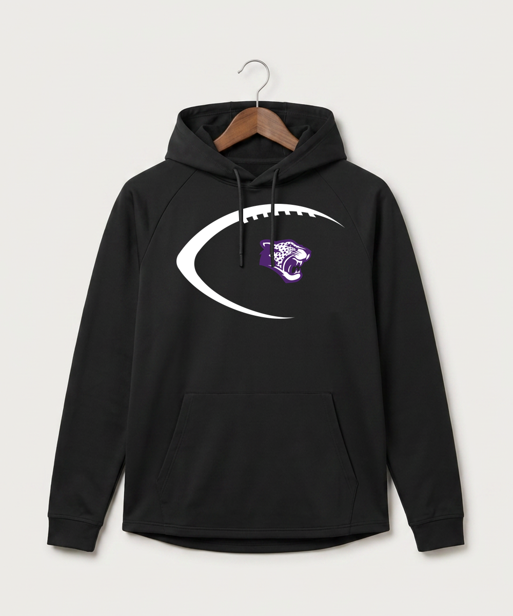 Granada-Huntley-East Chain/Truman Football (Boys) - Black Hoodie - Full Front