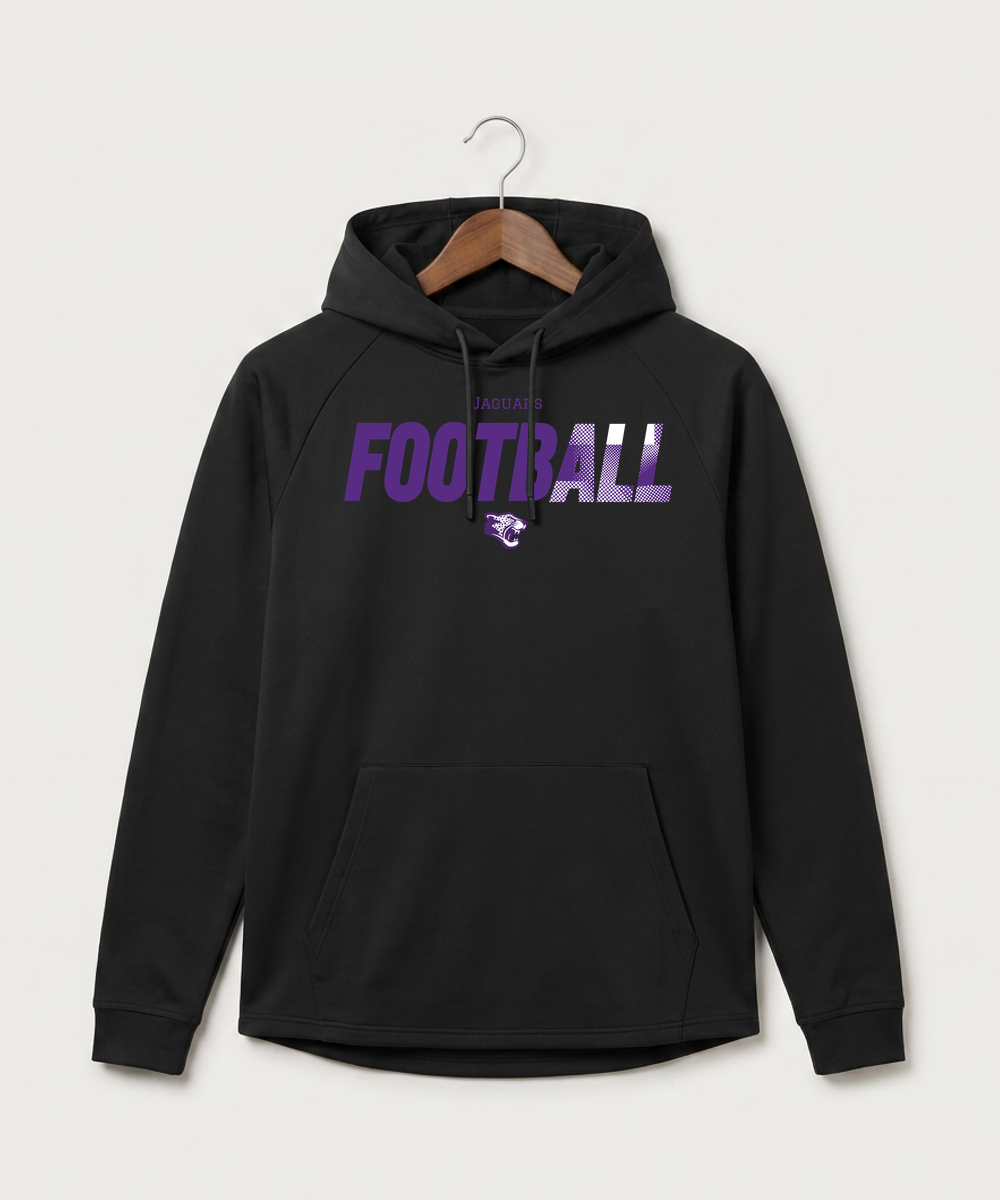 Granada-Huntley-East Chain/Truman Football (Boys) - Black Hoodie - Full Front